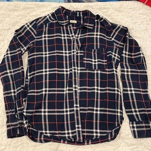 Hollister Dark blue flannel XS - Picture 4 of 5